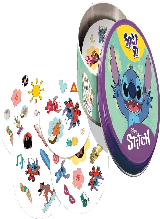 Asmodee Spot It! Disney Stitch - Quick Observation Card Game Featuring Beloved Characters, Fun Matching Game for Kids and Adults, Ages 6+, 2-8 Players, 15 Minute Playtime - Image 3